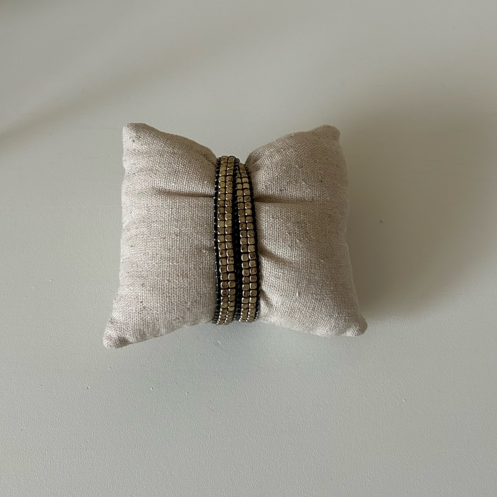 Stella and Dot Gold Nugget Wrap Bracelet